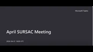 WA State Substance Use Recovery Services Advisory Committee (SURSAC) - April 1, 2024