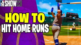 MLB THE SHOW 23 HOW TO HIT A HOMERUN!