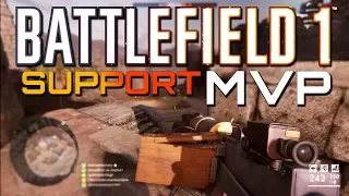 Battlefield 1: Support MVP with NEW LMG! (4K PS4 PRO Multiplayer Gameplay)