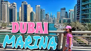 Dubai Marina Beach way from Marina Byblos Dubai Hotel 2020