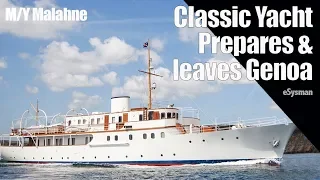 Classic Yacht departs Genoa - Frank Sinatra approved!