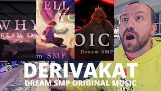 LISTENING to DERIVAKAT for the FIRST TIME! (Why, Tell Your Story, Voices) [Dream SMP]