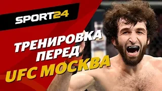 Замахнулся на лицо Магомедшарипова / Тренировка брата Хабиба перед UFC в Москве