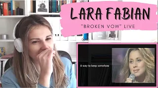 REACTION TO Lara Fabian singing "Broken Vow" (Live)