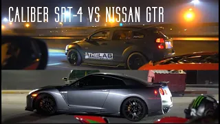 NISSAN GTR VS BIG TURBO DODGE CALIBER SRT-4 EN CIUDAD JUAREZ