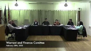 Warrant and Finance - 02-28-2022