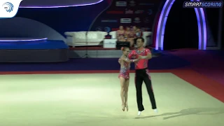 Volha MELNIK & Artur BELIAKOU (BLR) - 2019 Acro European silver medallists, dynamic