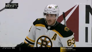 Brad Marchand goal, assist after missed call 1/5/23