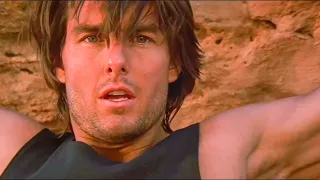 Tom Cruise cliff climbing scene |Mission Impossible : 2 | 2000