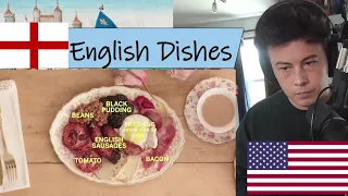 American Reacts 11 English Dishes Florence Pugh Eats  - Mukbang | Vogue