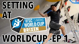 IFSC Worldcup Brixen 2022 - The route setting process #1
