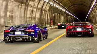 【TUNNEL】The exhaust sound of the Aventador is amazing🔥 [LOUD]
