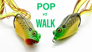 90% Of Anglers Don’t Know Which Frog To Use!!  (Popping vs Walking!!)
