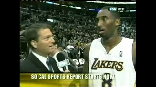 kobe Bryant 81 pts - interview end of the game