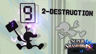2-Destruction - A Mr. Game & Watch Montage / Combo Video (SSBWiiU)
