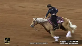 Blame the Corona shown by Trevor Dare   2022 NRHA Futurity Open Finals