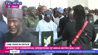 President Tinubu Launches Commercial Operations Of Abuja Metrol Rail Line