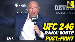 UFC 246: Dana White Reacts to Conor McGregor Win Over Cowboy Cerrone | Post-Fight Press Conference