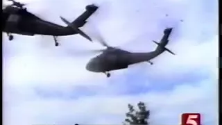 Two BlackHawk Helicopters Crash Each Other During Ejercises