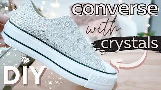 DIY How to Bling Stunning Converse Shoes! Easy Custom Converse Tutorial