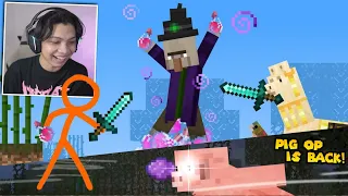 ANIMATION vs MINECRAFT EPISODE WITCH! PIG OP KEMBALI BERAKSI COY!