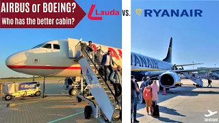 LAUDA vs. RYANAIR | WHICH CABIN INTERIOUR IS BETTER ? | AIRBUS A320 - BOEING 737-800 COMPARISON UHD