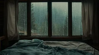 Peaceful Rainfall for Deep Sleep - Heavy Showers & Gentle Thunder at a Cozy Home