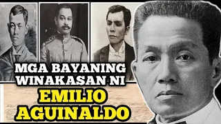 Tatlong Bayaning Pinatahimik ni Emilio Aguinaldo, Andrés Bonifacio, Antonio Luna, Feliciano Jocson