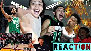 DOWN TO THE LAST 3 SECONDS😳‼️ | REACTION TO #2 CELTICS vs #8 HEAT FULL GAME 6 HIGHLIGHTS🔥