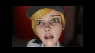 Vanessa gets Mocked by Glamrock Freddy(Reversed Animation)