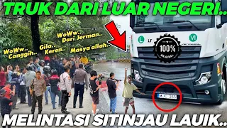 HEBOH HARI INI !!! Mengejutkan, Truk Dari LUAR NEGERI Membawa Muatan Raksasa Melewati Sitinjau Lauik