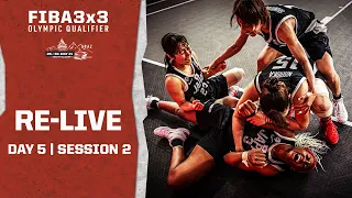 RE-LIVE - FIBA 3x3 Olympic Qualifying Tournament 2021 | Day 5 - Session 2