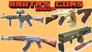 3d gun Arath's Guns Addon new update + new high-powered gun in Minecraft #addon #mods #minecraft