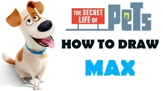 HOW TO DRAW: Max from The Secret Life Of Pets 2 Fanart Speed Drawing