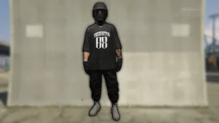 HOW 2 MAKE A BLACK JOGGER OUTFIT LESS THAN 1 MINUTE IN GTA 5 ONLINE #shorts #shortvideo #shortsfeed