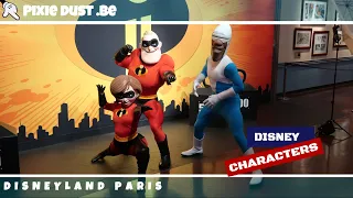 💜Mr. Incredible, Elastigirl & Frozone at Disneyland Paris 2018