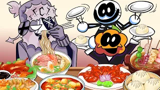 FRIDAY NIGHT FUNKIN CHINESE FOOD Mukbang- FNF ANIMATION MUKBANG