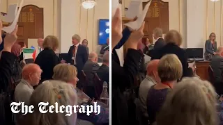 'It’s Chorley not bloody Gaza': Conservative councillor confronts pro-Palestine protester