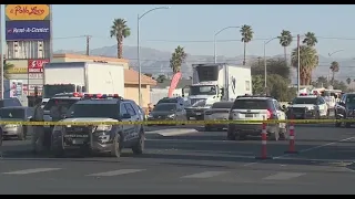 Las Vegas Metropolitan police give details on deadly triple shooting at Tropicana, Nellis