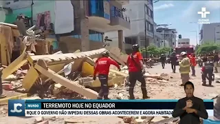 Terremoto no Equador deixa pelo menos 13 pessoas mortas