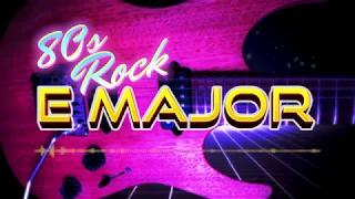 Epic 80s Rock Guitar Backing Track | E major | 160 bpm