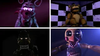 SFM FNaF UCN: All FNaF 1-4 SL Voices Animation Compilation