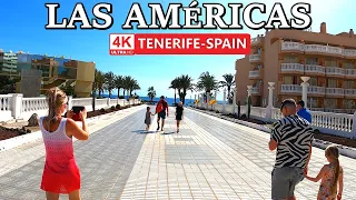 TENERIFE - PLAYA DE LAS AMÉRICAS | Tour of several Places & Stunning Weather 🌞 4K Walk ● March 2024