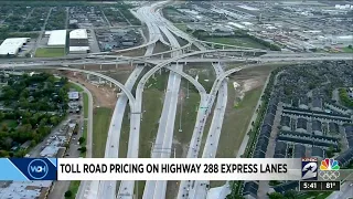 Toll road pricing on Highway 288 Express Lanes