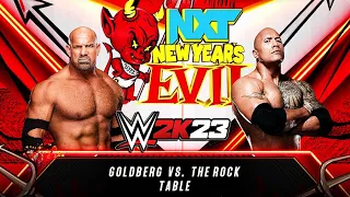 WWE 2K23 - Goldberg VS The Rock - Tables Match