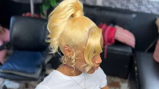 613 DOUBLE FRONTAL PONYTAIL FULL TUTORIAL 🔥🔥