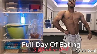 Full Day of Eating 3 Weeks Out | Physique & Mental Update | First Bodybuilding Show