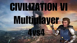 Civ 6 Competitive Multiplayer / 4vs4 competitive COC vs Freritos / Hungary