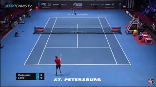 5th consecutive final for Daniel Medvedev and title in San Petersburg - Medvedev vs Coric HIGHLIGHTS
