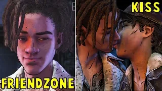 Clem Friendzone vs Kisses Louis Romance -All Choices- The Walking Dead The Final Season Episode 2